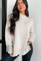 Auden Oversized Zenana Sweater (Sand Beige) - NanaMacs