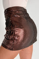 We Like To Party Sequin Cargo Mini Skirt (Brown) - NanaMacs