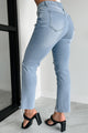 Boone High Rise Distressed Mom Jeans (Light Denim) - NanaMacs