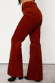 Boho Belle Corduroy Flare Pants (Rust) - NanaMacs