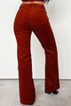 Boho Belle Corduroy Flare Pants (Rust) - NanaMacs