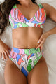 Palmtastic High Waist Printed Bikini Set (Multi) - NanaMacs