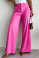 Working Together Wide Leg Pants (Fuchsia) - NanaMacs