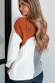 Ursa Oversized Colorblock Sweater (Rust/Taupe/Grey) - NanaMacs