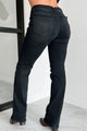 Elam Mid Rise Slim Straight Risen Jeans (Black)