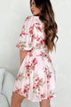 Charming Energy Floral Mini Dress (Blush Multi) - NanaMacs