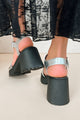Interesting Take Chunky Platform Sandals (Silver) - NanaMacs