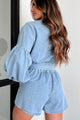 Modern Direction Denim Balloon Sleeve Romper (Denim) - NanaMacs