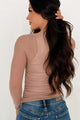 Sheer Happiness Mesh Long Sleeve Top (Mocha) - NanaMacs