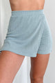 Ivonne Wasabi + Mint Ribbed Skort (Seagrass) - NanaMacs