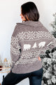 Northern Winters Fair Isle Sweater (Brown/Beige) - NanaMacs