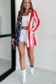 Nothing More American Flag Blazer (Red/White/Blue) - NanaMacs