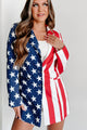 Nothing More American Flag Blazer (Red/White/Blue) - NanaMacs