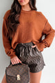 Sweet Sweater Of Mine Crewneck Sweater (Light Brown) - NanaMacs