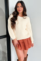 Ally Chunky Knit Sweater (Ivory)