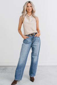 Adelyn Mid Rise Baggy Cello Jeans (Medium) - NanaMacs