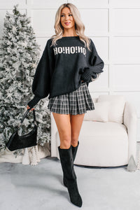 Festive Mood Holiday Sweater (Black) - NanaMacs