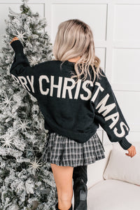 Festive Mood Holiday Sweater (Black) - NanaMacs