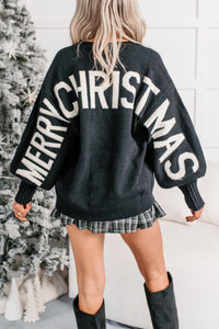 Festive Mood Holiday Sweater (Black) - NanaMacs