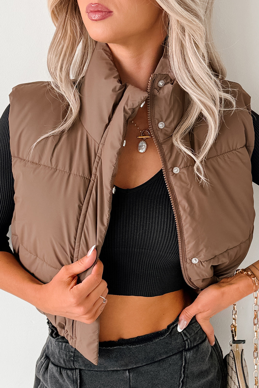 Cooling Off Puffer Vest (Espresso) - NanaMacs