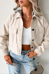 Holding Steady Button-Up Hoodie Jacket (Ivory) - NanaMacs