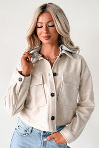 Holding Steady Button-Up Hoodie Jacket (Ivory) - NanaMacs