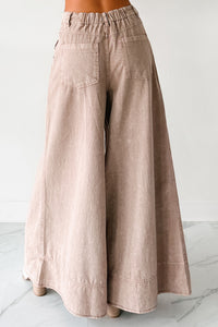 Norris Ultra Wide Leg Mustard Seed Jeans (Mocha Mousse) - NanaMacs