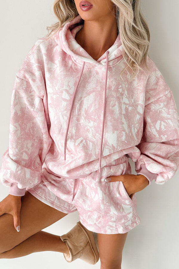 Hidden Potential Hoodie & Shorts Camo Set (Pink) - NanaMacs