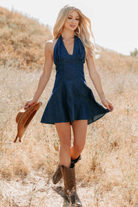 nanamacs buckle strap denim mini dress Women's In Her Element Strapless Denim Mini Dress In White
