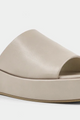 PREORDER Subtle Yet Stylish Platform Slid Sandals (Taupe) - NanaMacs