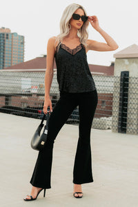 Aracy Almost Famous Low Rise Flare Jeans (Black) - NanaMacs