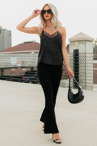 Born To Bling Sequin Tank Top (Black) - NanaMacs