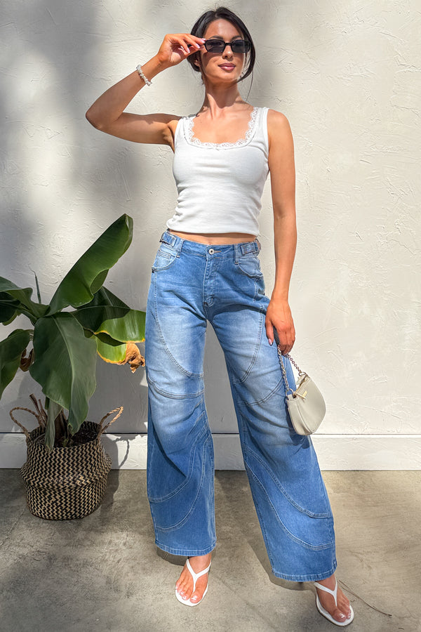 Martin High Rise Balboa Barrel Jeans (Medium) - NanaMacs