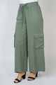 PREORDER Stefan Wide Leg Cargo Pants (Olive) - NanaMacs