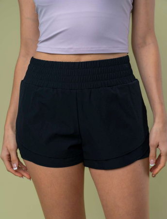 PREORDER Right On Pace High Waist Running Shorts (Black) - NanaMacs