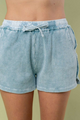 PREORDER Chad Waffle Knit Lounge Shorts (Ice Blue) - NanaMacs