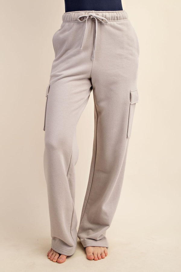 Dalton Cargo Sweatpants (Light Taupe) - NanaMacs