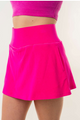 What's The Score High Waist Tennis Skirt (Fuchsia) - NanaMacs