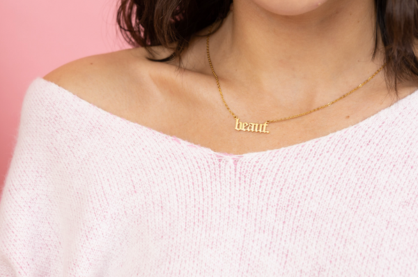 PREORDER "Beaut." Necklace + FREE Golden Hour - NanaMacs