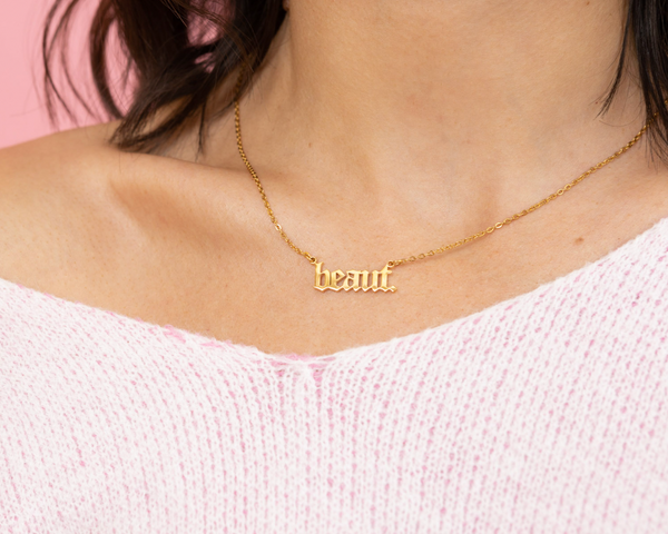 PREORDER "Beaut." Necklace + FREE Golden Hour - NanaMacs