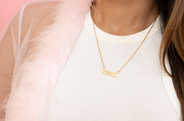 PREORDER "Beaut." Necklace + FREE Golden Hour - NanaMacs