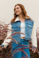 Meeting Friends Sherpa Denim Jacket (Denim) - NanaMacs