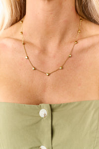 Soft Glam Goddess Heart Pendant Necklace (Gold) - NanaMacs