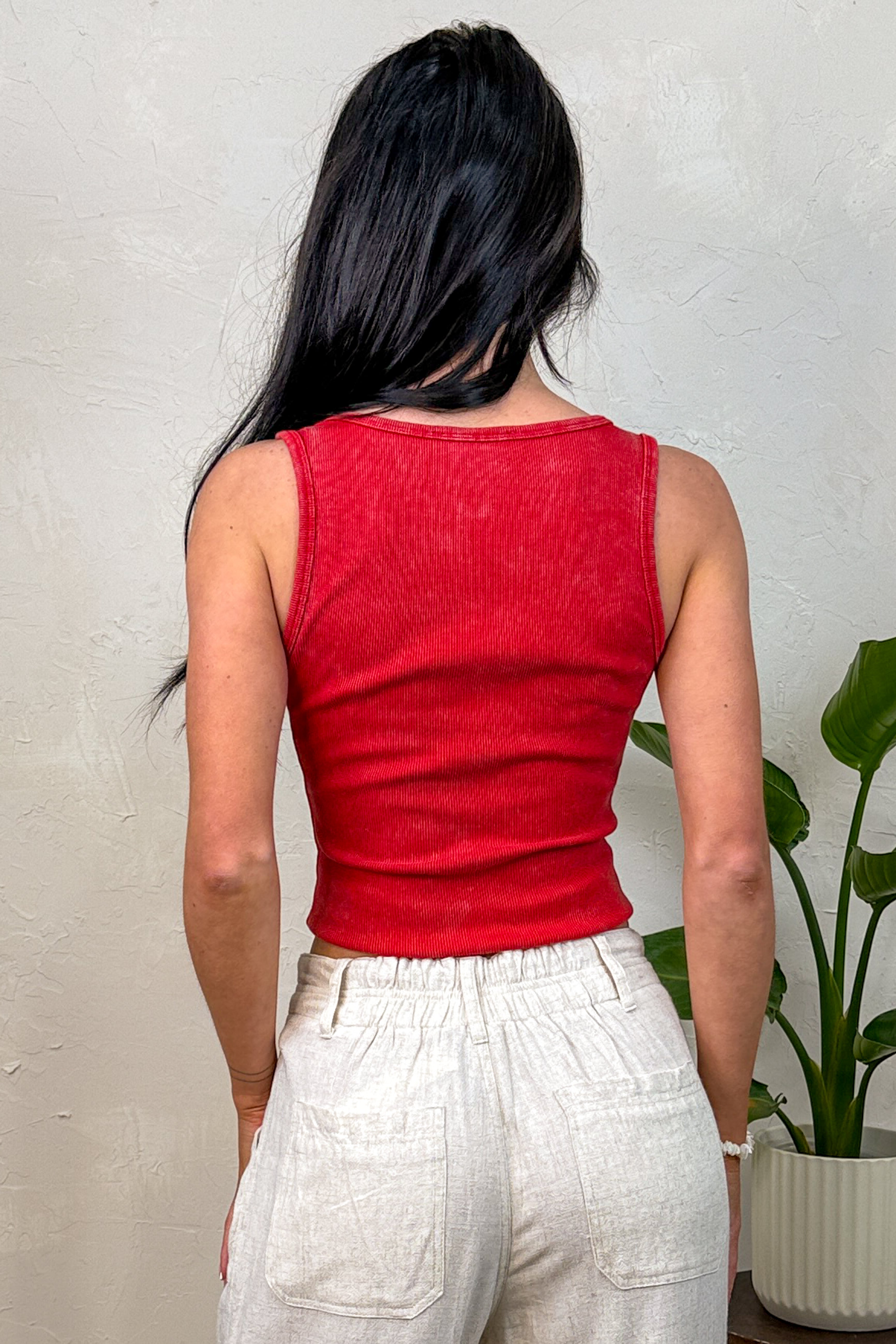 prank project Henley Bouclé Knit Tank prank project Henley Bouclé Knit Tank prank project Henley Bouclé