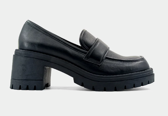 PREORDER Coffee Break Chunky Platform Loafers (Black) - NanaMacs