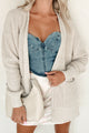 Cuddly Aesthetic Zenana Waffle Knit Cardigan (Sand Beige) - NanaMacs