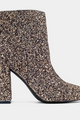 PREORDER Vivacious Veronica Glittered Ankle Booties (Pewter Glitter) - NanaMacs