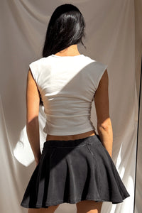 Wear On Repeat Sleeveless Basic Top (Off-White) - NanaMacs