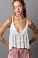 Maisie Thermal Babydoll Tank (Ivory) - NanaMacs