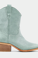 PREORDER Zouzou Faux Snakeskin Booties (Mint Snake) - NanaMacs